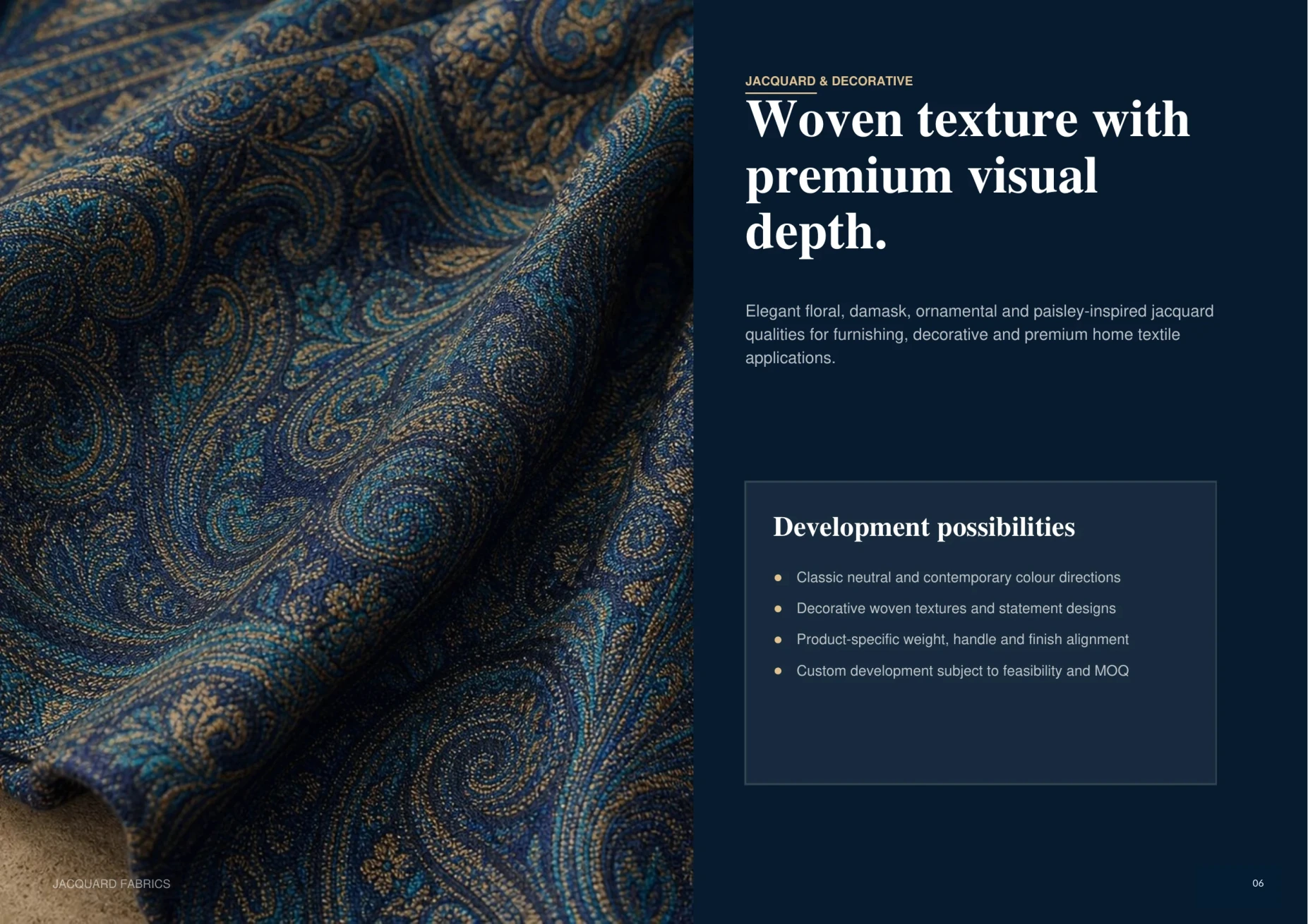 R.N. Textiles corporate brochure page 6