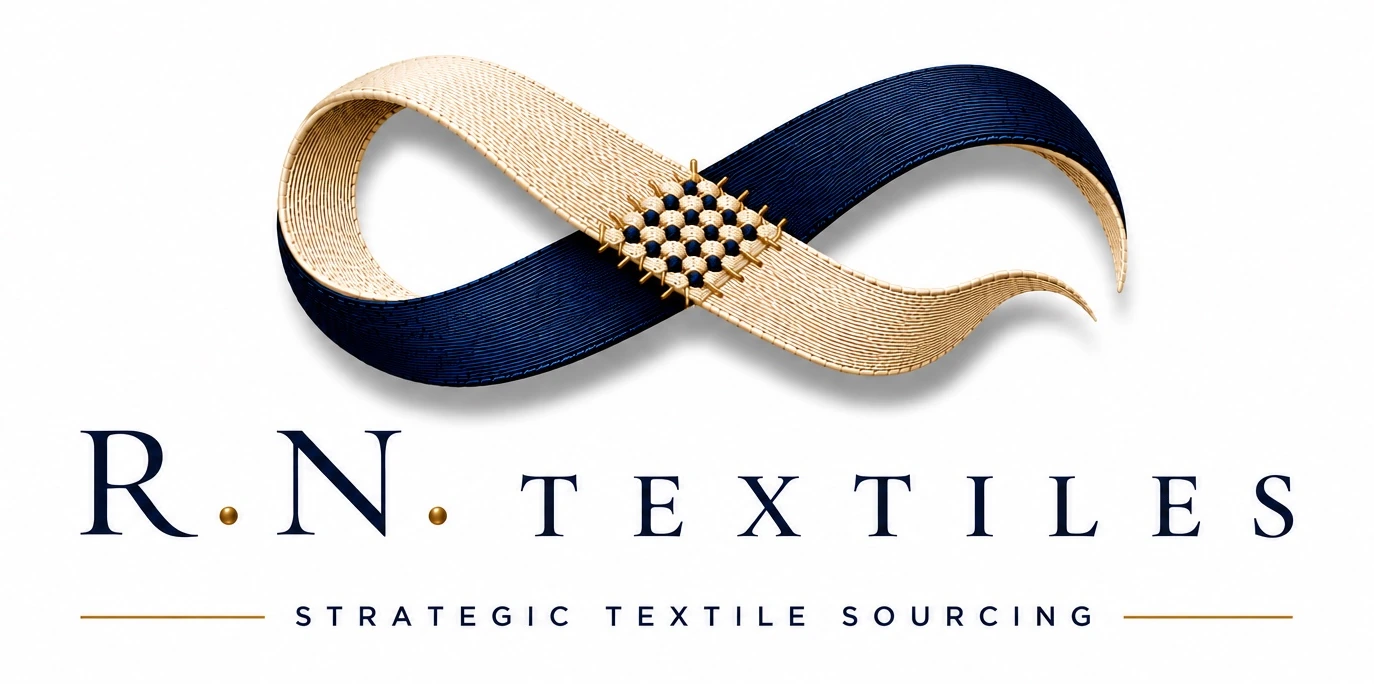 R.N. Textiles logo symbolizing textile heritage, continuity and trusted connection